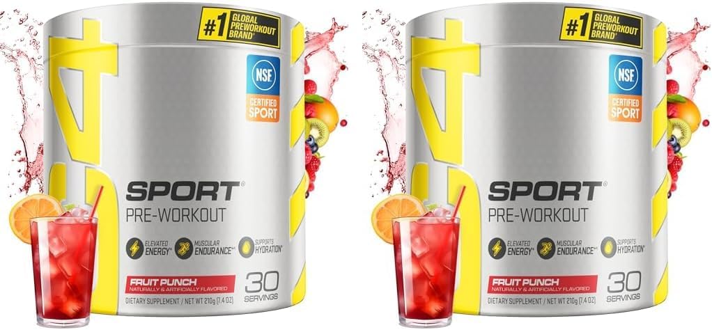 Cellucor C4 Sport Pre Workout Powder Fruit Punch - NSF Certified for Sport | 30 Servings, Packaging may vary.