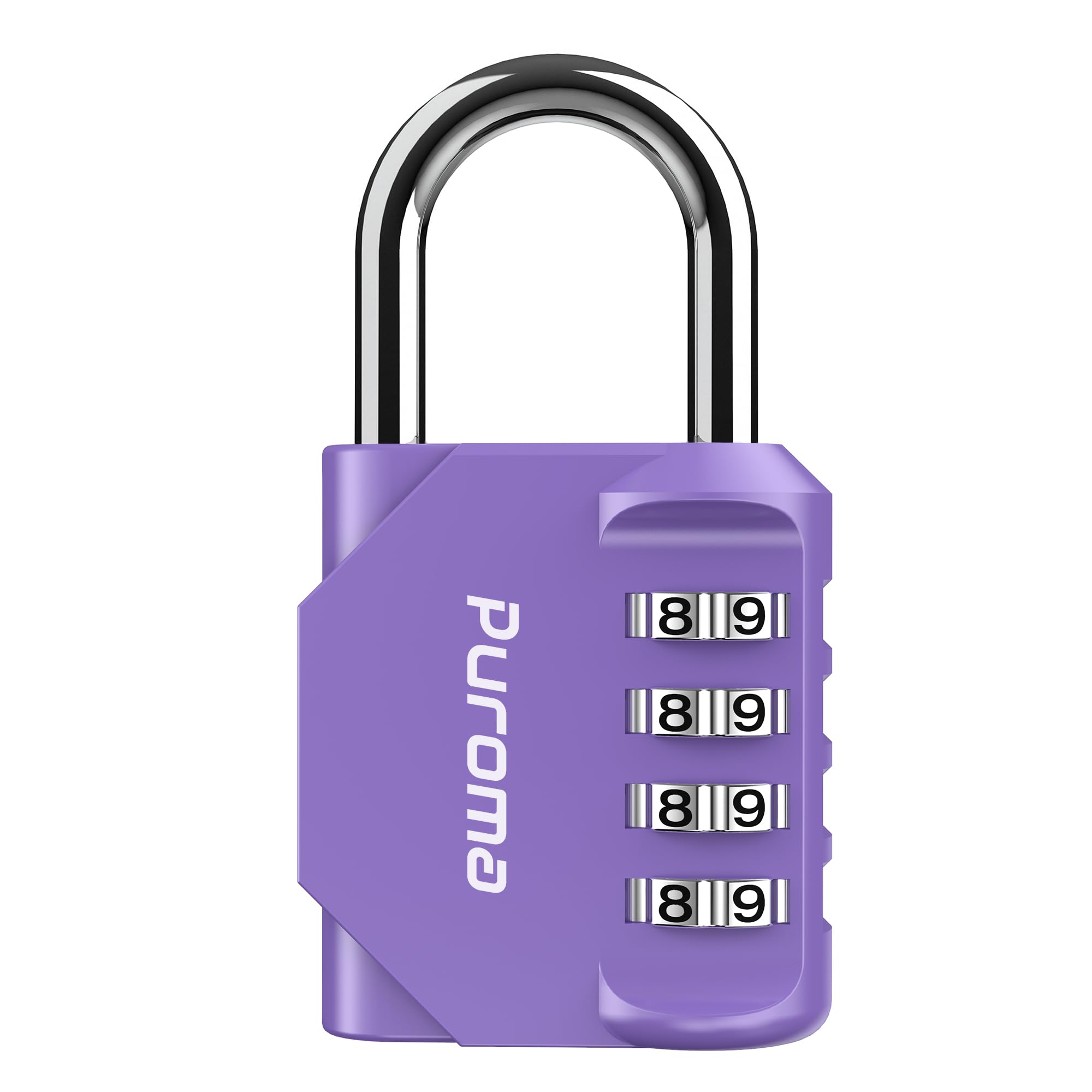 Puroma 2 Pack Combination Lock 4 Digit Locker Lock Outdoor Waterproof Padlock for School Gym Locker, Sports Locker, Fence, Toolbox, Gate, Case, Hasp Storage (Black)