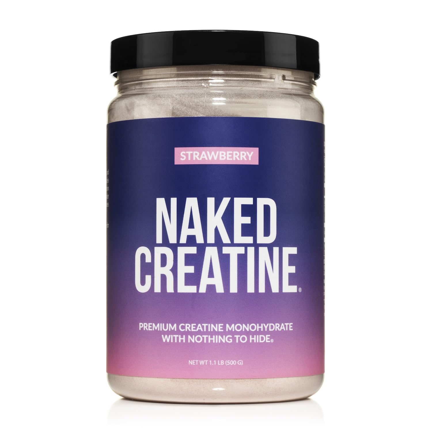 Pure Creatine Monohydrate – 200 Servings - 1,000 Grams, 2.2lb Bulk, Vegan, Non-GMO, Gluten Free, Soy Free. Aid Strength Gains, No Artificial Ingredients - Naked CREATINE