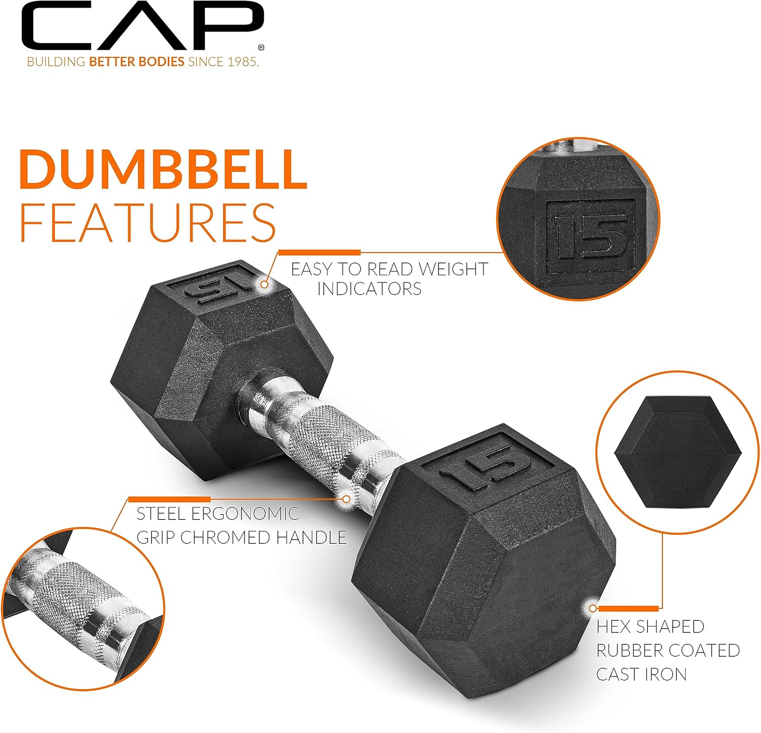 CAP Barbell Dumbbell Set with Rack | Multiple Options in 150lbs and 210lbs