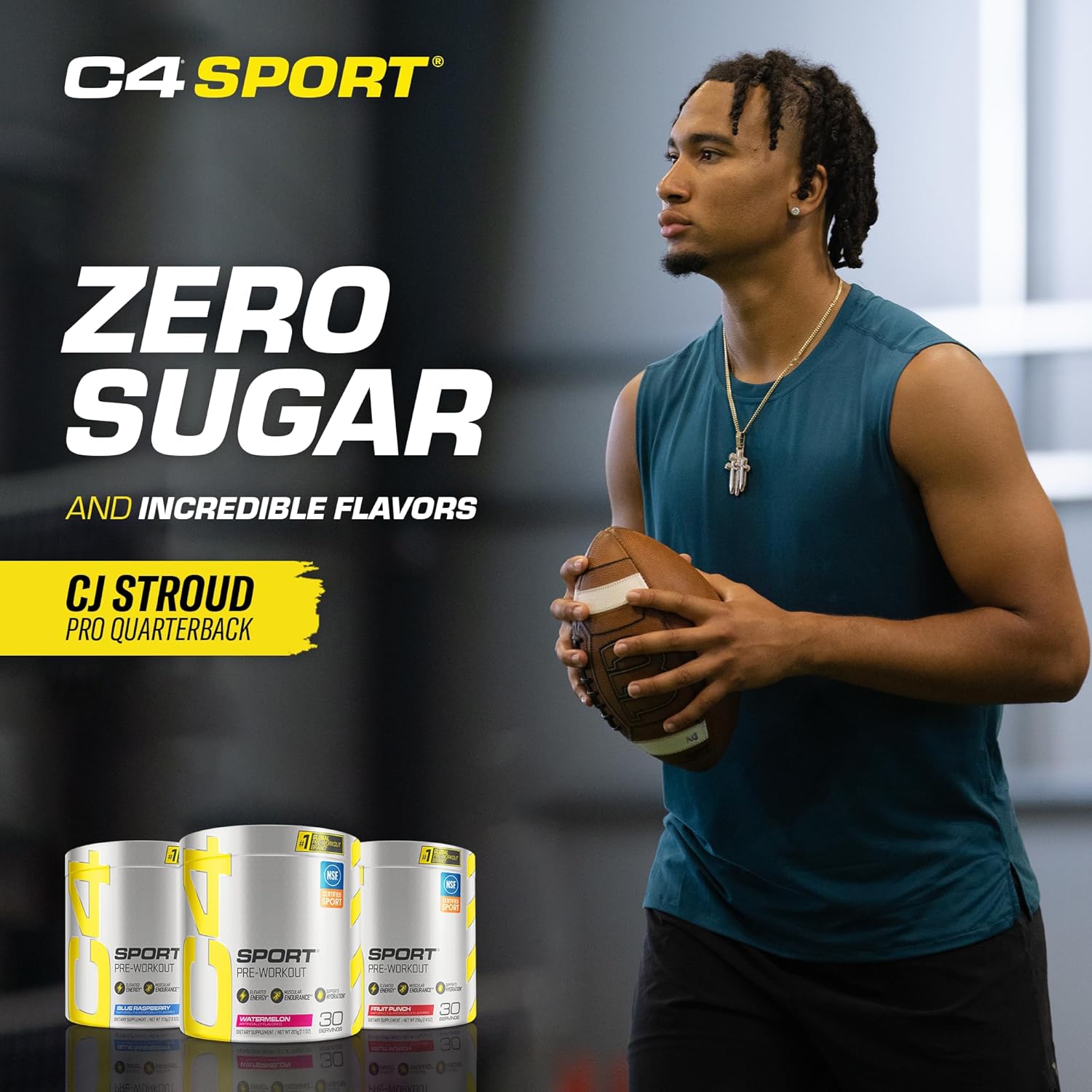 Cellucor C4 Sport Pre Workout Powder Fruit Punch - NSF Certified for Sport | 30 Servings, Packaging may vary.