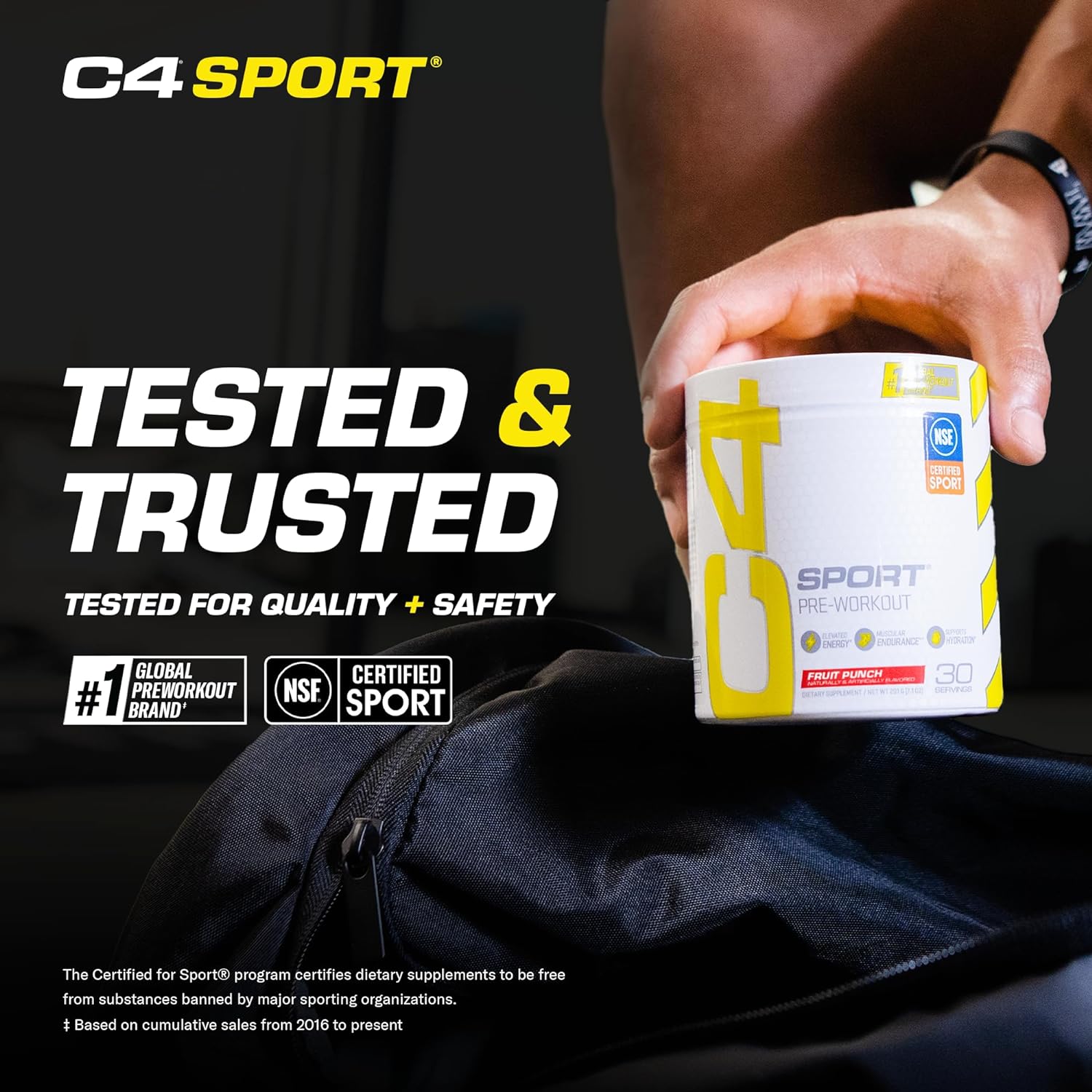 Cellucor C4 Sport Pre Workout Powder Fruit Punch - NSF Certified for Sport | 30 Servings, Packaging may vary.